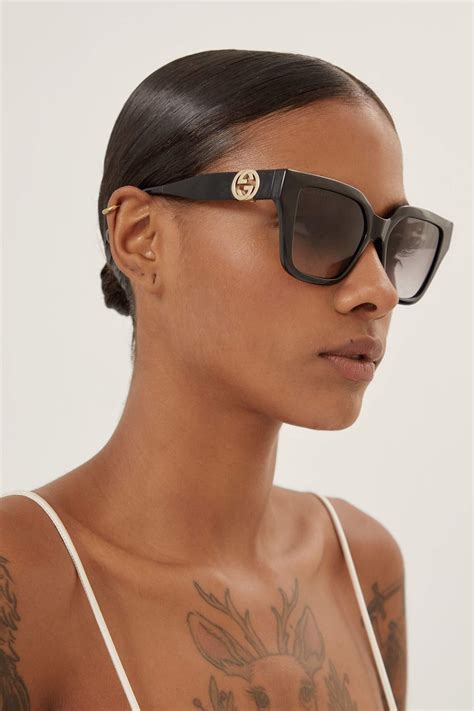 gucci asian fit black cat eye sunglasses|best designer cat eye sunglasses.